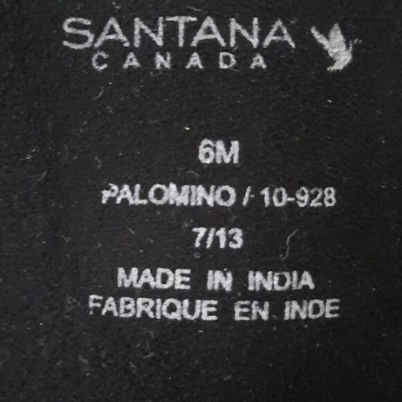 Santana Canada Palomino Black Zip Up Riding Boot Size 6 - Picture 14 of 16